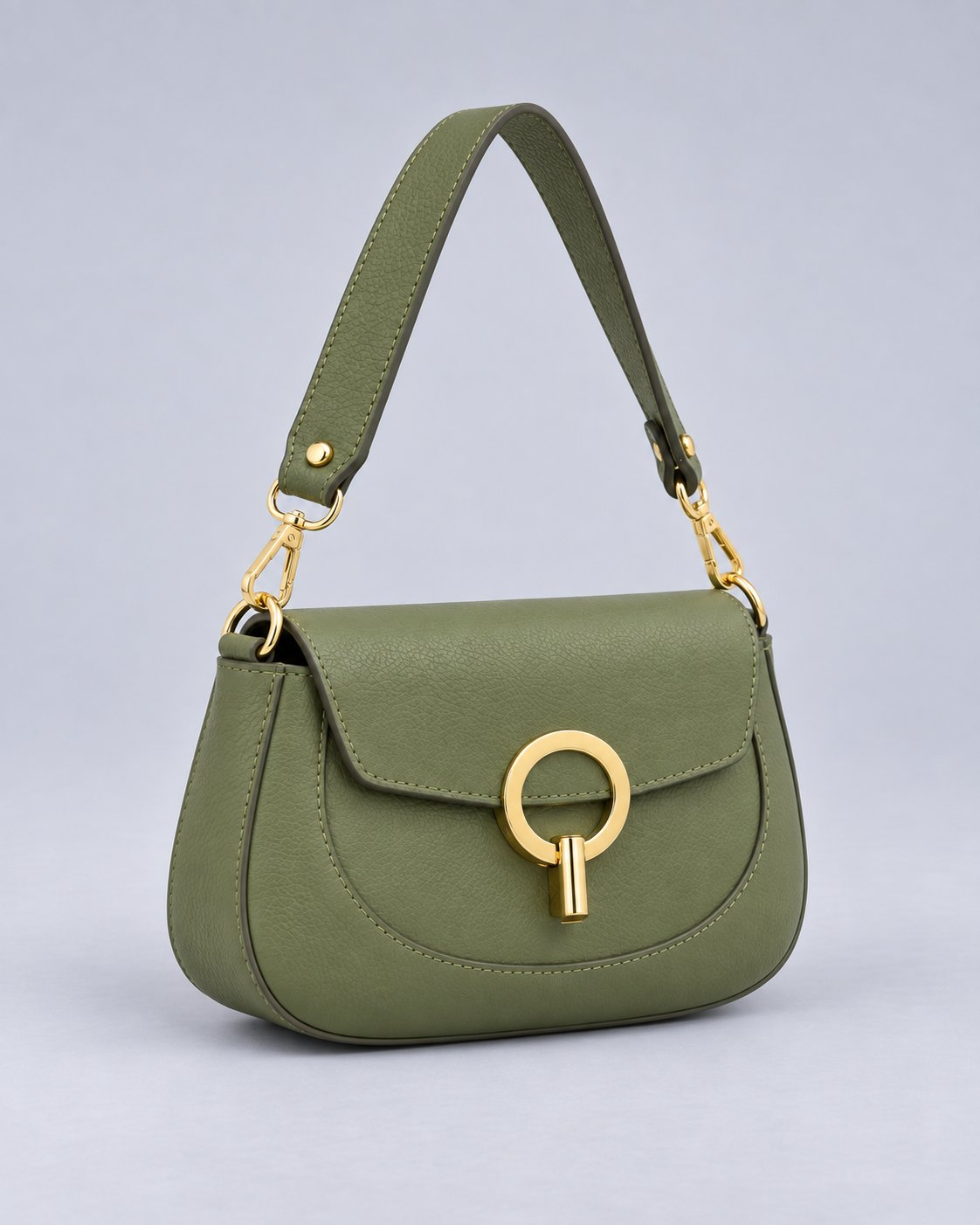 Geantă Sofia Verde din Piele Naturală – Poșetă Elegantă de Umăr pentru Damă, Made in Italy