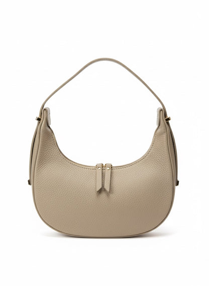 Poșetă din Piele Naturală Luna Made in Italy - Beige