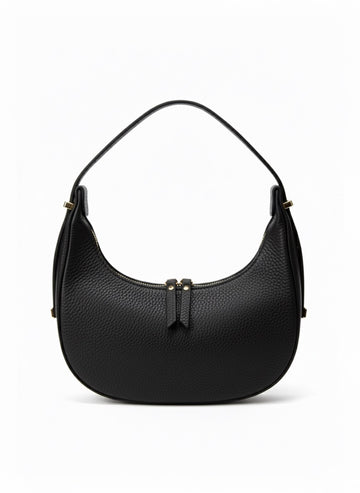Poșetă din Piele Naturală Luna Made in Italy - Negru