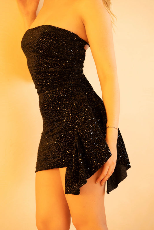 Midnight Sparkle Mini Dress