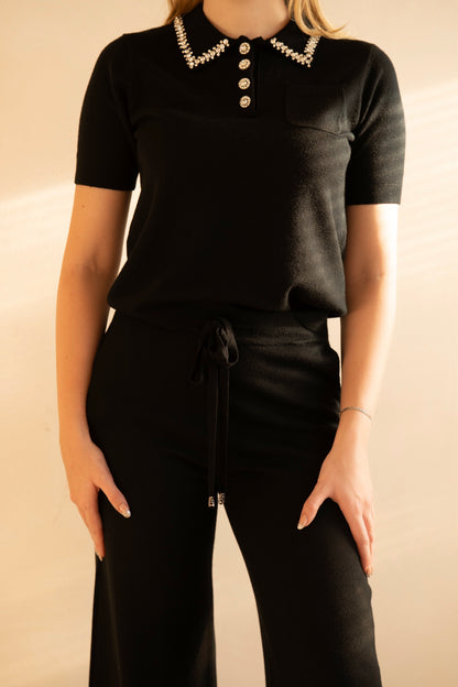 Black Diamond Knit Set