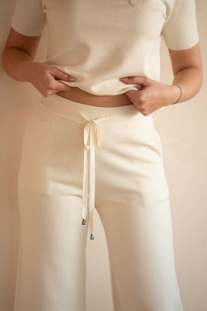 White Diamond Knit Set