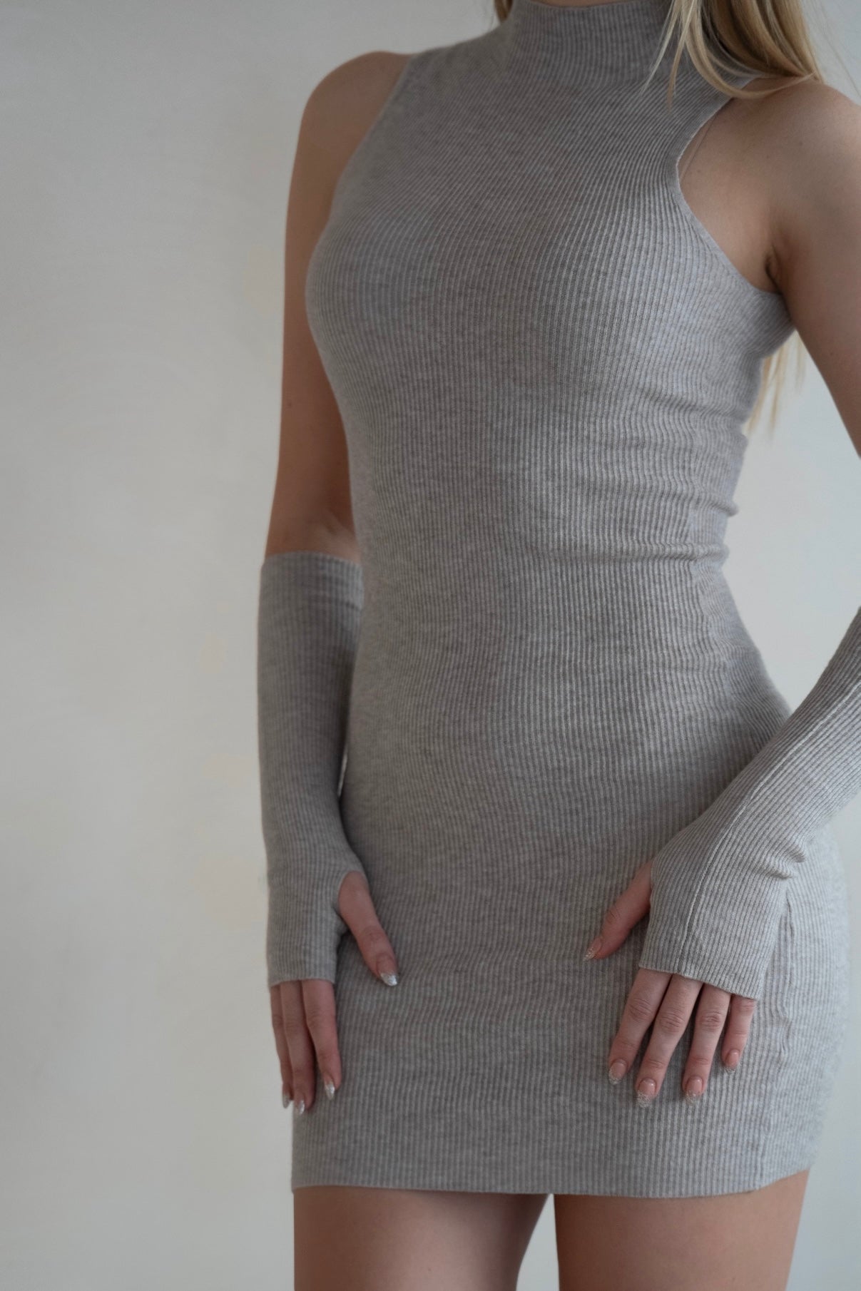 Rochie Tricotată Ribbed