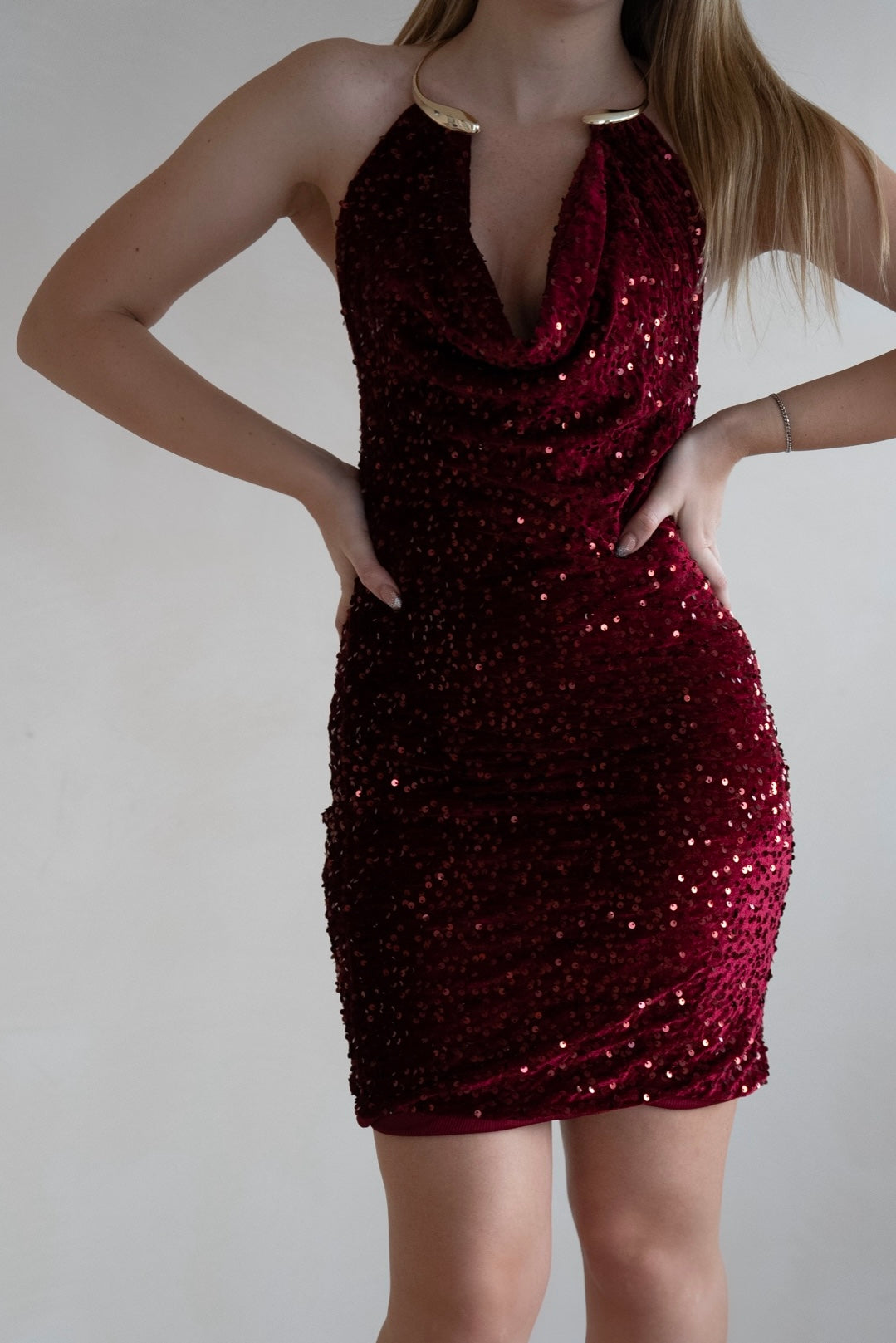 Stardust Glow Dress - Red