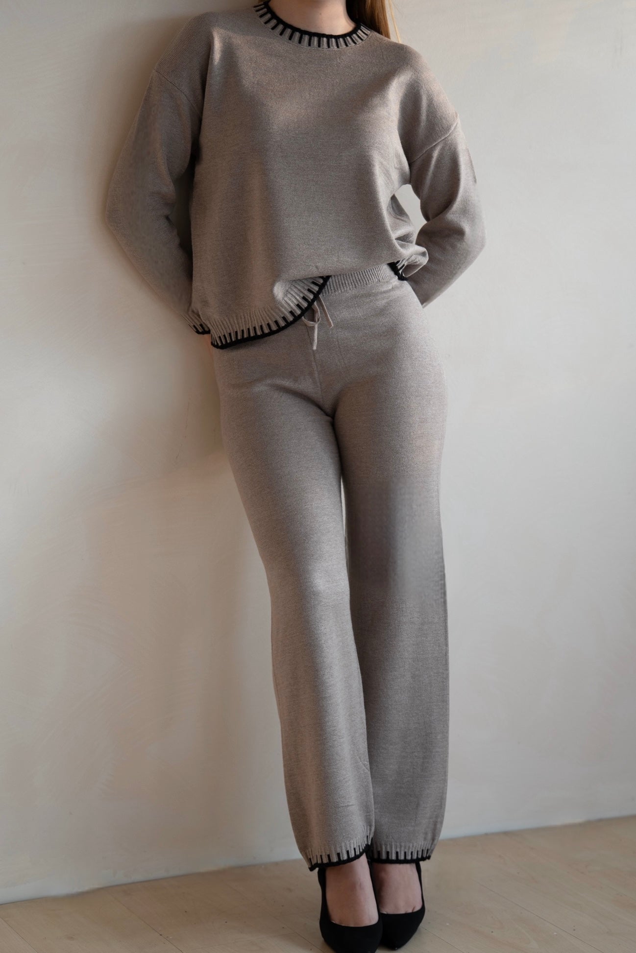 Set Lounge Tricotat Khaki