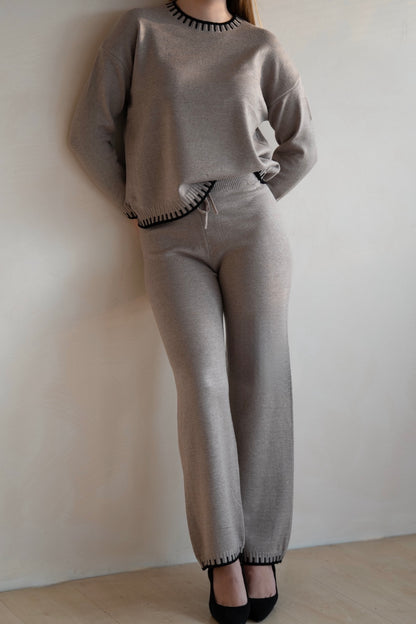 Set Lounge Tricotat Khaki