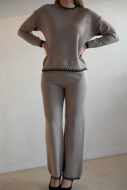 Set Lounge Tricotat Khaki