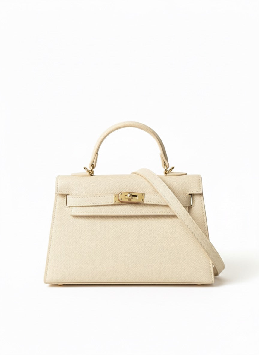 Geantă crossbody crem pentru damă din piele ecologică, cu curea ajustabilă, design modern și finisaje elegante. Poșetă practică pentru femei, perfectă pentru outfituri casual, business, office, vacanțe, shopping și evenimente speciale.