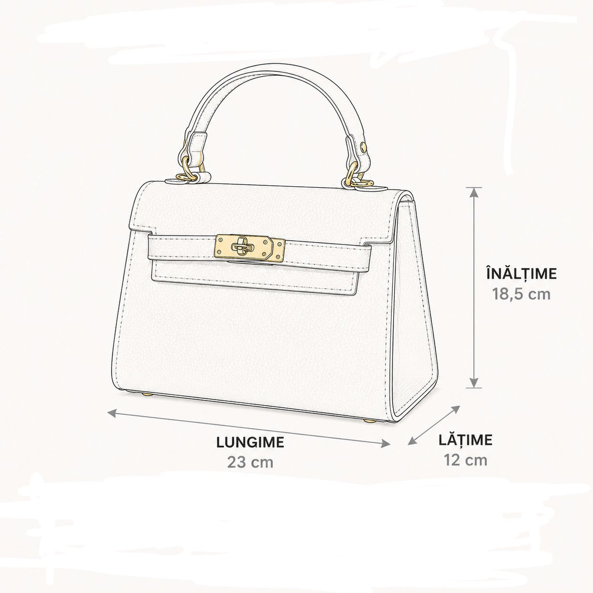Poșetă Damă din Piele Naturală Amelia - Taupe Piele Întoarsă, Made in Italy