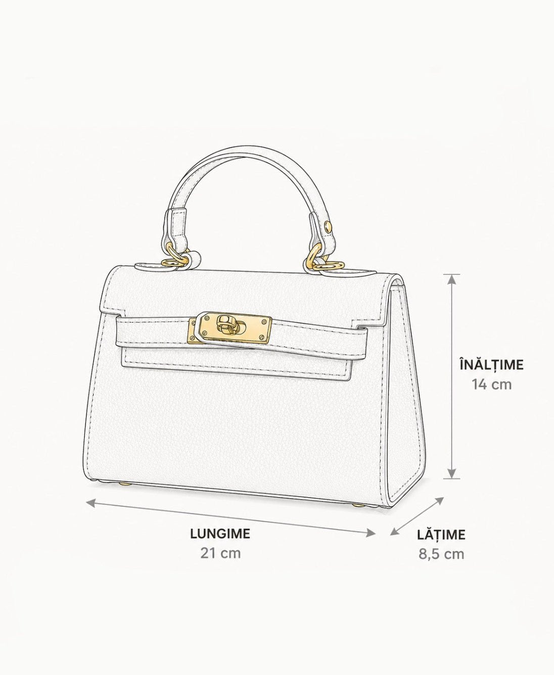 Geantă premium pentru femei, realizată din piele naturală italiană, cu curea detașabilă, accesorii aurii și design sofisticat. Poșetă Made in Italy pentru damă, perfectă pentru office, city break, ieșiri în oraș și evenimente elegante.