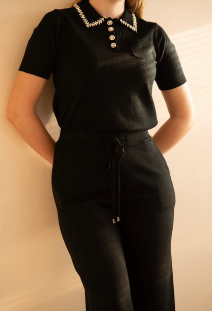 Black Diamond Knit Set