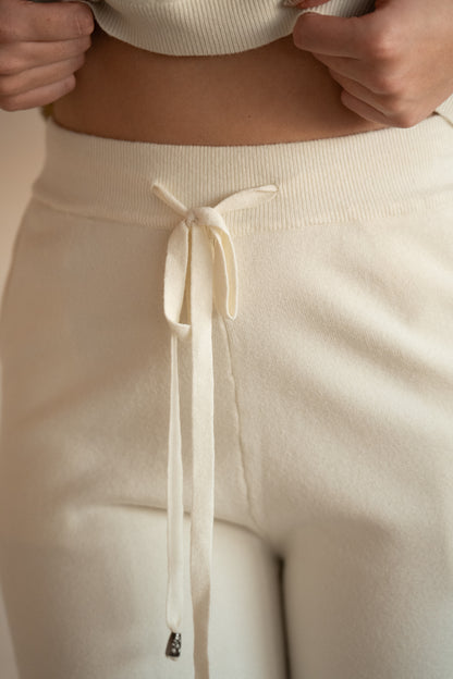 White Diamond Knit Set