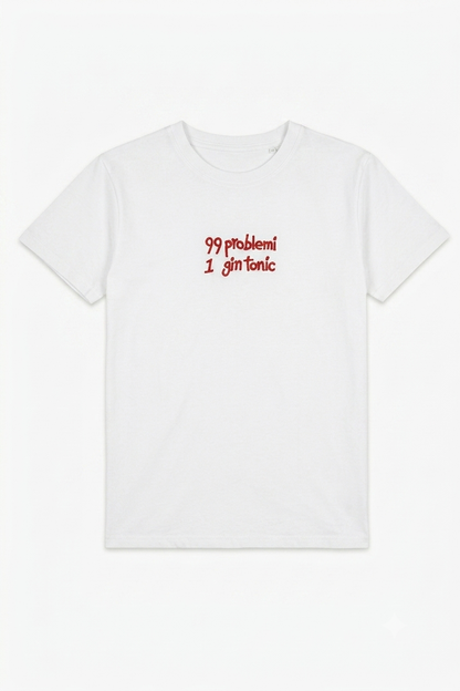 Tricou casual pentru damă cu imprimeu Gin Tonic