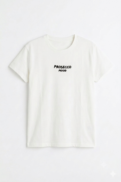 Tricou premium pentru damă din bumbac cu imprimeu Prosecco Mood