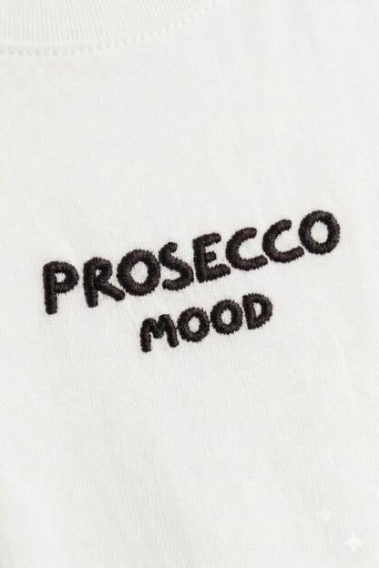 Tricou casual pentru damă cu imprimeu Prosecco Mood
